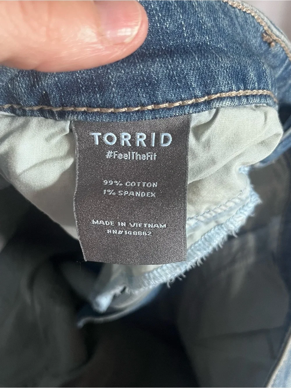 NWT Torrid Women SZ 22 Blue High Rise Ankle Crop Jeans Casual Comfort - Picture 9 of 10